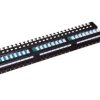 Patch panel UTP kat.5e 24 porty LSA z półką 1U/19 PK013