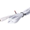 Wtyk DC 5.5x2.1 przewód biały 150cm 22awg