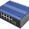 Digitus DN-651133 8+1-portowy przemysłowy przełącznik PoE Fast Ethernet, 10/100Base-TX do 100Base-FX, niezarządzalny, mo