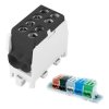 Blok Rozdzielczy Zacisk Odgałęźny Na Szynę TH35 10-35 mm² Czarny 125A 400V