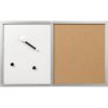 Herlitz 10685394 Whiteboard Magnetic board Silver 600 mm x 400 mm Cork