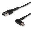 Kabel USB Złącze A USB A Złącze B Lightning dł. 1m Wytrzymały kabel Apple Lightning USB 2.0 kolor: Czarny