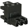 WAGO 770-634 Mains H Distributor Plug-Socket 2+PE Black 1 piece