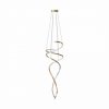 Lampa wisząca spiralna COCO kolor złoty, LED 70W 2700-6000K - MD3127-2M-3GT Zuma Line