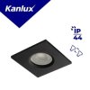 Oczko sufitowe nieregulowane TALU IP44 DSL-B bez oprawki Gx5,3/GU10 max 10W czarny 39543