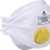 Półmaski z filtrem FFP2, składane poziomo (4 zakładki), z testem dolomitowym, kolor Biały, rozmiar: Regulowany, M1205VC /10szt./