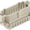 Pin contact insert, 16B, 16 pole, cage clamp terminal, with PE contact, 09330162616
