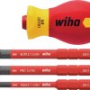 Wkrętak z uchwytem na bity zestaw slimVario® electric Stubby 4-częściowy z bitami slimBit 41230 WIHA
