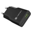 Ładowarka sieciowa natec ribera gan slim 1x usb-a + 1x usb-c 20w czarna NUC-2377
