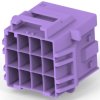 Connector, 12 pole, pitch 6 mm, straight, purple, 2-1971875-4