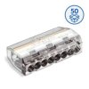 Szybkozłączka wtykowa SCP8 do drutów i wielodrutów 0,75…4 mm 8-torowa 50szt. 88000007S SIMET