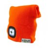 Czapka z latarką LED Pomarańczowa 1W 6500K