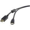 Renkforce RF-4382727 DisplayPort to HDMI Adapter Cable 1.8m 4K Gold-Plated Black