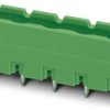 Pin header, 3 pole, pitch 7.62 mm, straight, green, 1767979