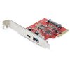 StarTech.com PEXUSB311AC3 2-Port 10Gbps USB-A & USB-C PCIe Card - USB 3.1 Gen 2