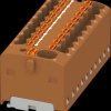 1047421 PTFIX distribution block, 4/18x1.5, brown