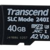 MicroSD, 40 GB MicroSDXC Nadaje Się Do Zastosowań Przemysłowych 3D, Transcend USD240I 85 °C -40 °C