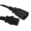 TruConnect 16-1747 1.8m IEC C13 F IEC C14 M Black Mains Extension Cable