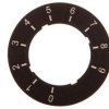 Etykieta do potencjometru 22mm skala 0 do 9 SIRIUS ACT 3SU1900-0BG16-0RT0