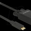 85263 USB C plug to VGA plug, DP Alt mode, 3 m.