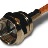 F plug 75 Ω, RG-161, RG-179, RG-187, Belden 9221, solder connection, straight, 222113