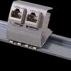 ET-25184.1V2 Keystone holder, 2 port, top-hat rail