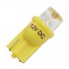 Żarówka LED W5W T10 10mm żółta 12V stożek