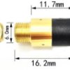 GNIAZDO MINI JACK 3,5MM 3 PIN PJ-392 ZŁOTE