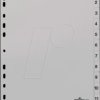 651210 Plastic dividers A4 (1 - 12)