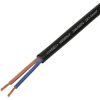 TRU COMPONENTS TC-13475120 rubber flexible cable black 2x1mm² sold per metre