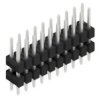 Pin header, 20 pole, pitch 2.54 mm, straight, black, 10057063