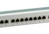 Patch panel, 24 x RJ45, horizontal, 1 row, (W x H x D) 482.6 x 44.5 x 108 mm, gray, 37667.1M