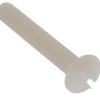 Śruba maszynowa M3 łeb z łbem stożkowym Nylon długość 20.0mm skok 0.50mm