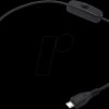 Raspberry Pi cable with switch, 30 cm, black