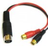 Złącze samochodowe wejście AUX do Kenwood 15pin- 2x gniazdo cinch...
