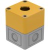 EAO 704.945.7 EAO Series4 Enclosure 65X65X81, With Cut-Out 1Xø22,5, Yellow/Grey