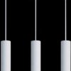 LX700183 LED pendant light, white/black, ALU, 3-lamp, GU10 socket, IP20
