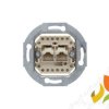 Gniazdo telefoniczne podwójne UAE 1xRJ11 (Rj12 RJ45) kat.3 mechanizm one.platform 534539 HAGER