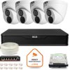 Zestaw monitoringu IP BCS Point 4x Kamera BCS-P-EIP28FWR3-Ai2 Rejestrator z dyskiem 1TB