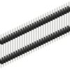 Pin header, 30 pole, pitch 1.27 mm, straight, black, SLVW611730Z