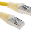Kabel kategorii 6, Żółty, Wtyk RJ45/męski RJ45dł.: 2m, mat. koszulki: LSZH