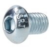 R-TECH 337358 M8 X 12 Hex Socket Button Screws Steel BZP - Pack Of 50