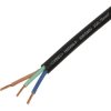 TRU COMPONENTS TC-13389180 Rubber flexible cable Black 50 m 3 G 0.75 mm²