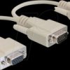 65328 Delock Adapter VGA male > 2 x VGA female 20 cm