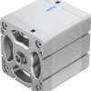 Pneumatyczny cylinder kompaktowy Festo 577197 Ø 100 mm Dwustronne działanie Action 60 mm ADN Pneumatyczna amortyzacja