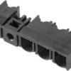 Pin header, 3 pole, pitch 7.62 mm, angled, black, 1173640000