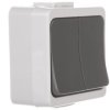 JANTAR-bis Łącznik świecznikowy z podświetleniem n/t IP44 szary WNT-2J-b/S