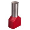 Końcówka Tulejkowa Izolowana Tid 2X10mm2/14Mm Czerwona Cynowana Tid2x10l14...