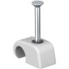 OBO Bettermann 2228629 Cable Clips 7mm Max Grey 100pcs Installed Nails