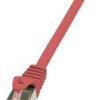 kabel LAN LogiLink CQ2084S, 1 szt., RJ45, CAT 6, S/FTP, 7.50 m, czerwony